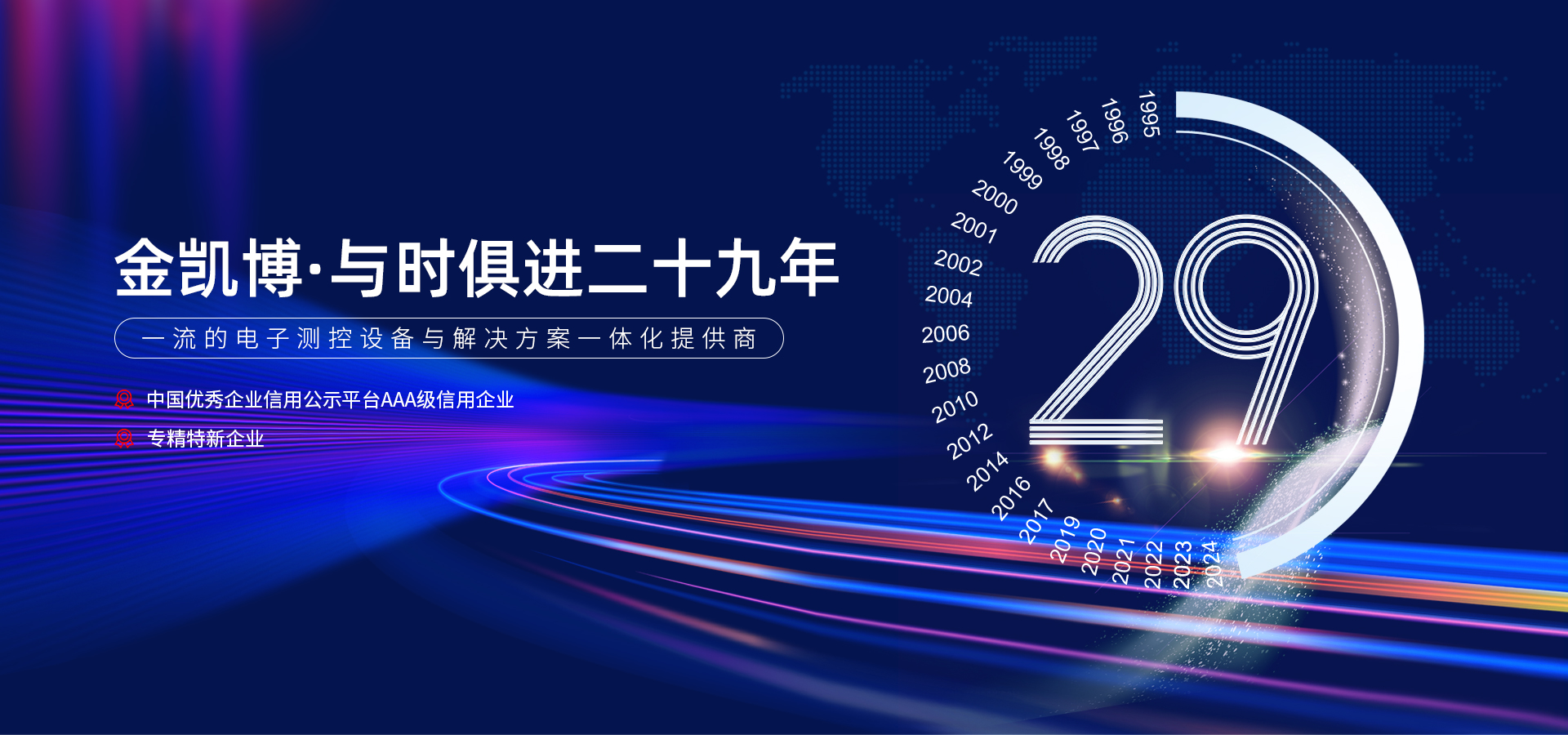 金凱博29載輝煌歷程，共繪測(cè)控未來(lái)新篇章 —— 29歲生日快樂(lè)